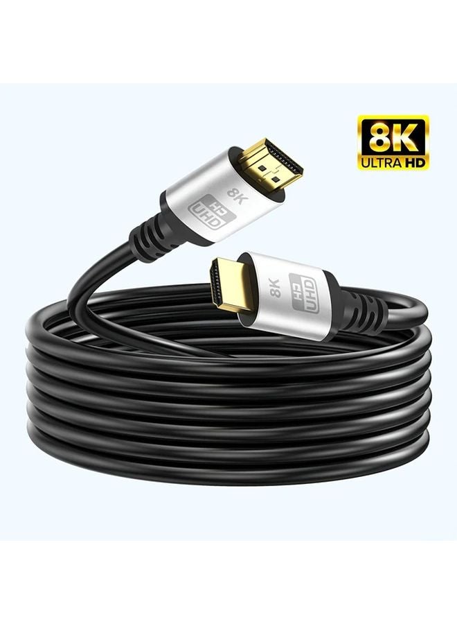15ft 8K 48Gbps HDMI 2 1 Cable Golden For PS5 4K120Hz Soundbar UHD TV - Image 3